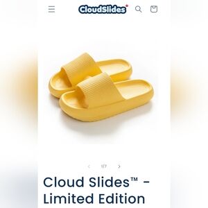 Brand New Yellow Slip On Sandals